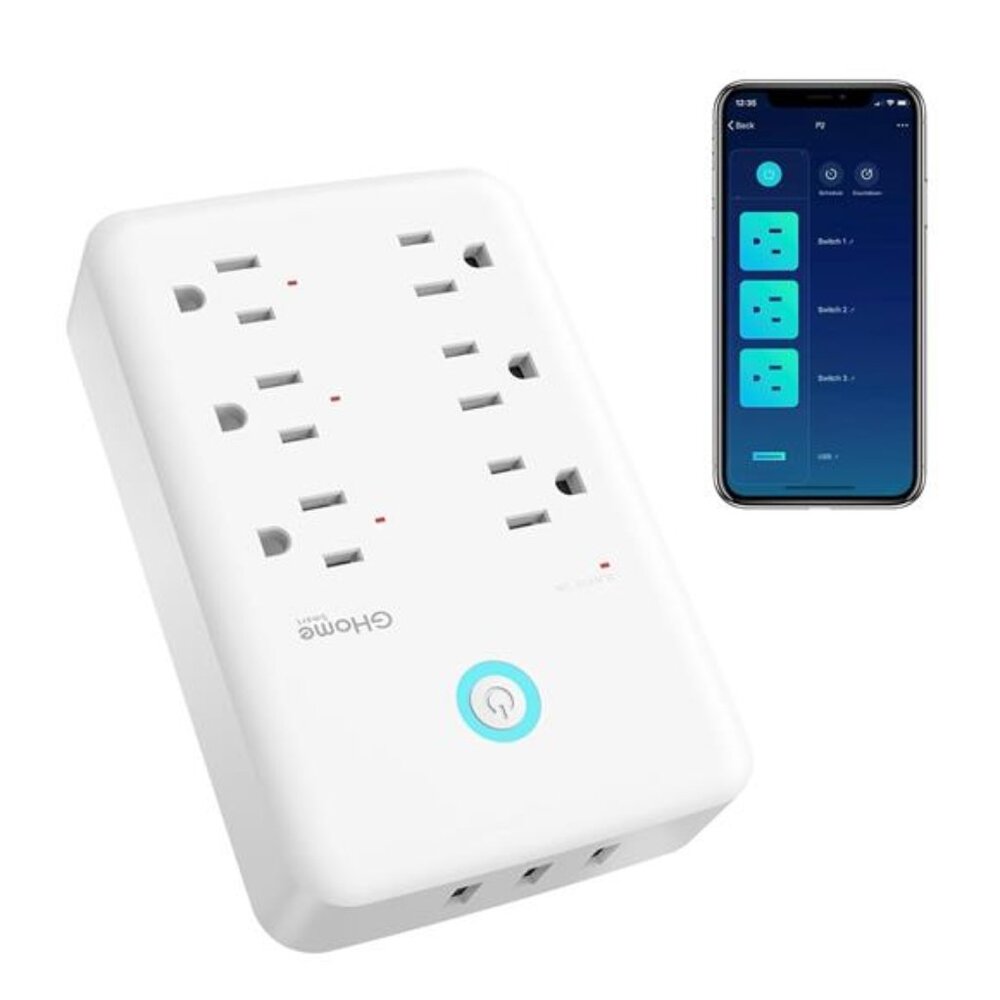 Smart Plug Outlet Extender, Surge Protector with 3 Individually Controlled